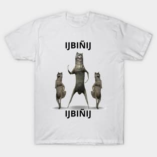 ijbiñij wolf dancing meme 3d animation group T-Shirt